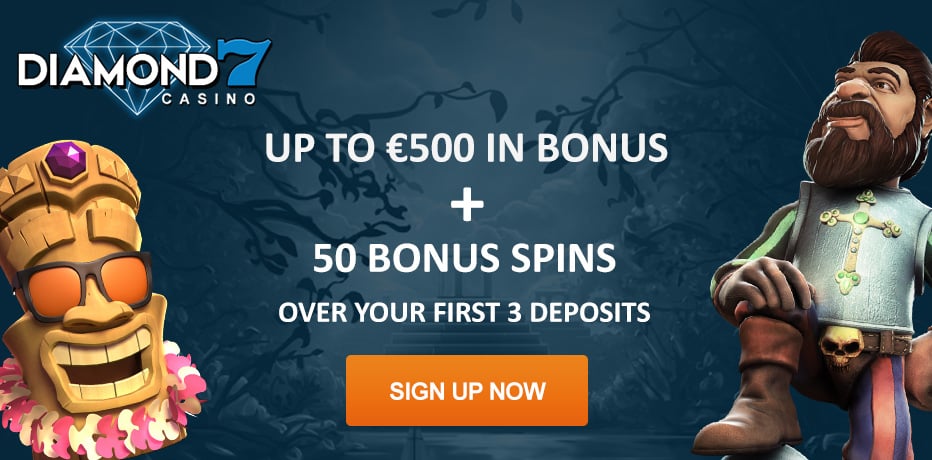 Diamond7 Bonus - 50 Free Spins + R$500 Bonus
