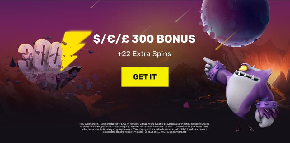 Hyper Casino Bonus - Claim R$300,- Bonus + 22 Extra Spins