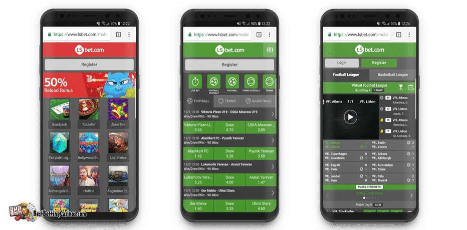 LSBet Mobile Casino and Sportsbook