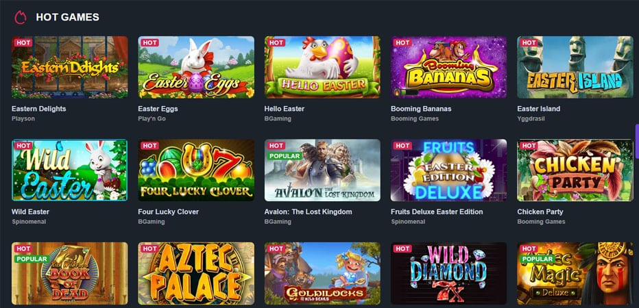 Massive game selection; Over 4.000 premium games