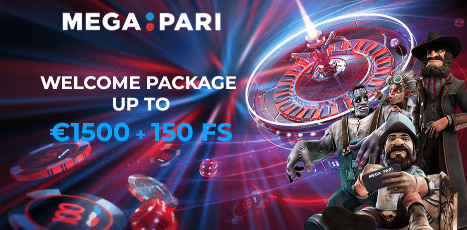 Mega Pari Casino Bonus - Claim R$1.500,- + 150 Free Spins