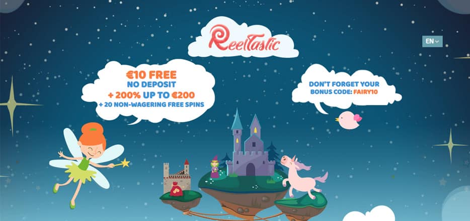 R$10,- Free at Reeltastic - No Deposit Required