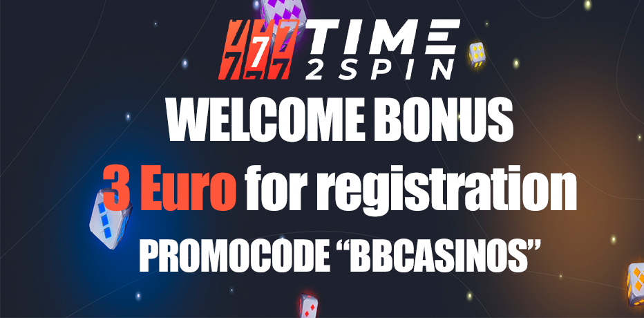 Time2Spin No Deposit bonus