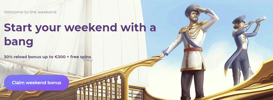 Tsars Casino Weekend Reload Bonus