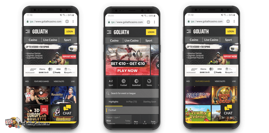 best goliath casino bonus om mobile phone tablet