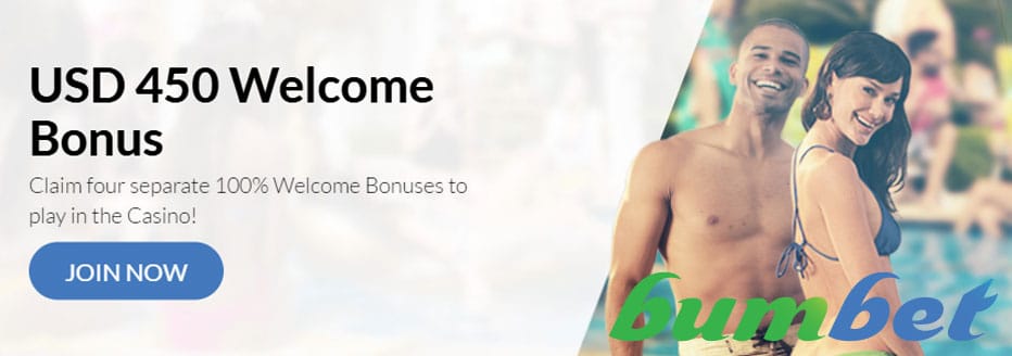 BumBet Casino Bonus - 450R$ Bonus on Deposit