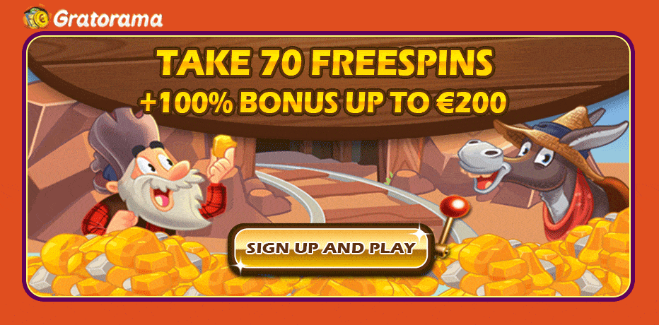 Gratorama Bonus - R$200 Bonus + 70 Free Spins