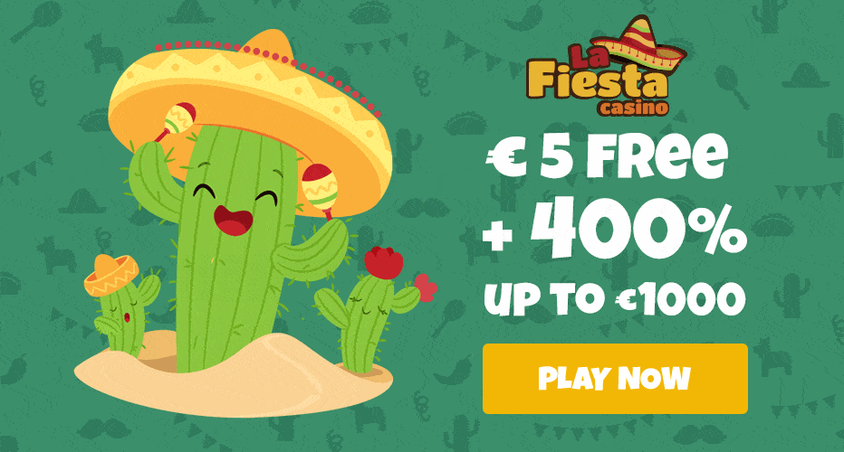 La Fiesta Casino Bonus - R$5 free + 400% Bonus