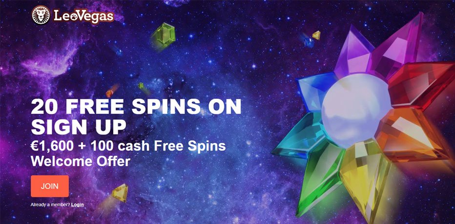 LeoVegas Welcome Offer R$1600 and 100 free spins