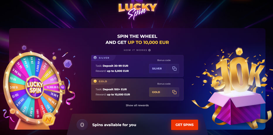 Win up to R$10,000 with your Lucky Spin at N1 Casino
