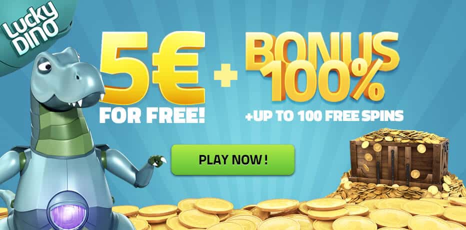 LuckyDino No Deposit Bonus - Claim R$5,- Free on Registration