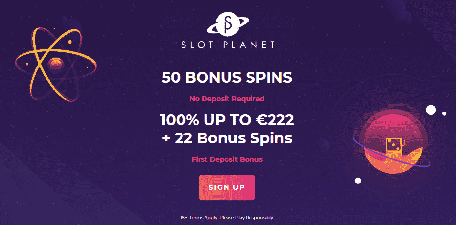 50 Free Spins (R$10 Free) at Slot Planet Casino - No deposit Needed