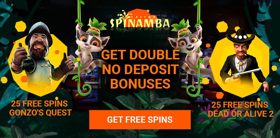 Spinamba Casino - 2 x 25 Free Spins on Starburst & Dead or Alive 2