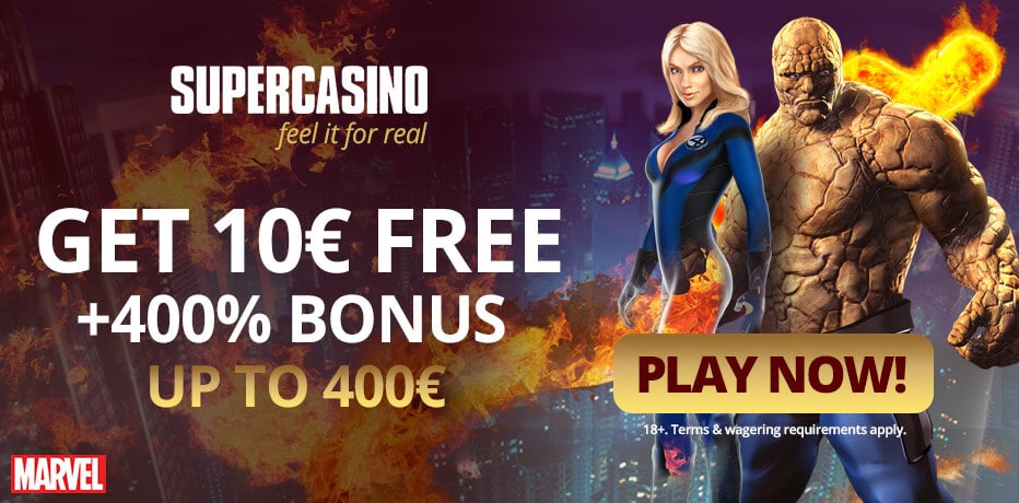 SuperCasino No Deposit Bonus - R$ 10 Free