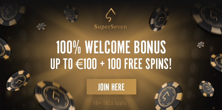 SuperSeven Casino Bonus - R$100 + 100 Free Spins