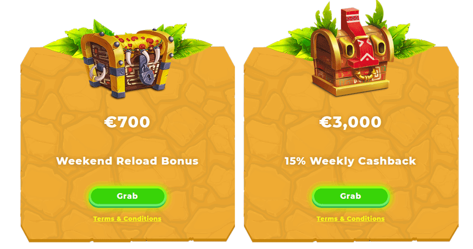 wazamba bonus reload live casino cashback