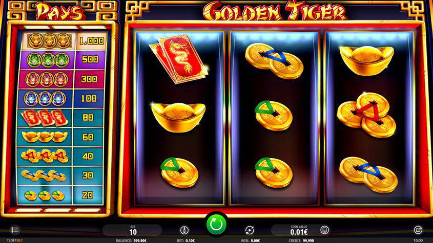 Visão geral do slot Golden Tiger